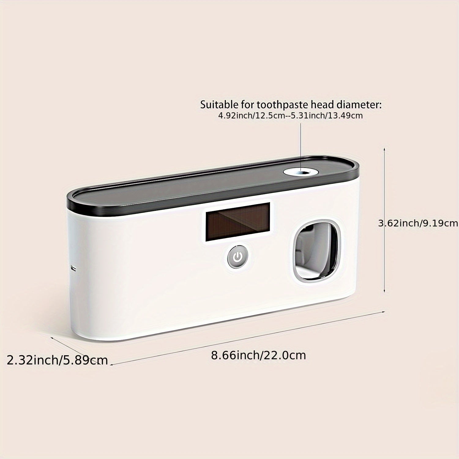 Smart Toothbrush Sanitizer - Automatic Toothpaste Dispenser Wall-Mounted USB