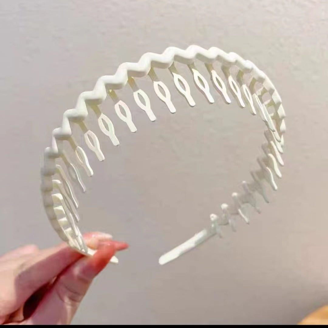 Hair Clip Frosted Color Headband Women's Non-slip Band Teeth Simple Pressure Headband Face Headband Hair Accessories - The Superior Findings Depot