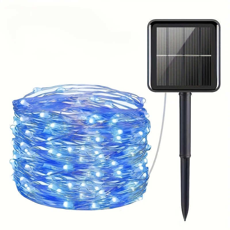 50/100/200/300LED Solar Copper Wire Lights - 8 Modes, Warm White/Cool White/Multicolor, High Quality Indoor/Outdoor String Lights with Solar Panel for Christmas, Weddings, Garden, Parties & Holidays, Solar Hanging Lights, Eve - The Superior Findings Depot