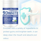 9D White Remineralizing Hydroxyapatite Tooth Powder, Tooth Whitening Powder, Deep Cleaning, Fresh Breath, Ideal for Oral Health & Hygiene Gift for Women Men, Breath Freshener, Toothpaste, Tooth Cleaning Powder for Daily Life - The Superior Findings Depot
