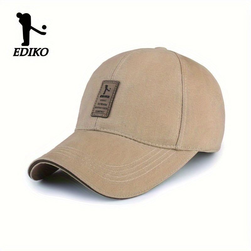 EDIKO Adjustable Trucker Cap - Black, Cotton, One Size Fits Most, Adjustable Snap Closure, Ideal for Golf, Outdoor, and Casual Wear, Outdoor Headwear | Adjustable Headgear | Cotton Headgear - The Superior Findings Depot