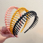 Hair Clip Frosted Color Headband Women's Non-slip Band Teeth Simple Pressure Headband Face Headband Hair Accessories - The Superior Findings Depot