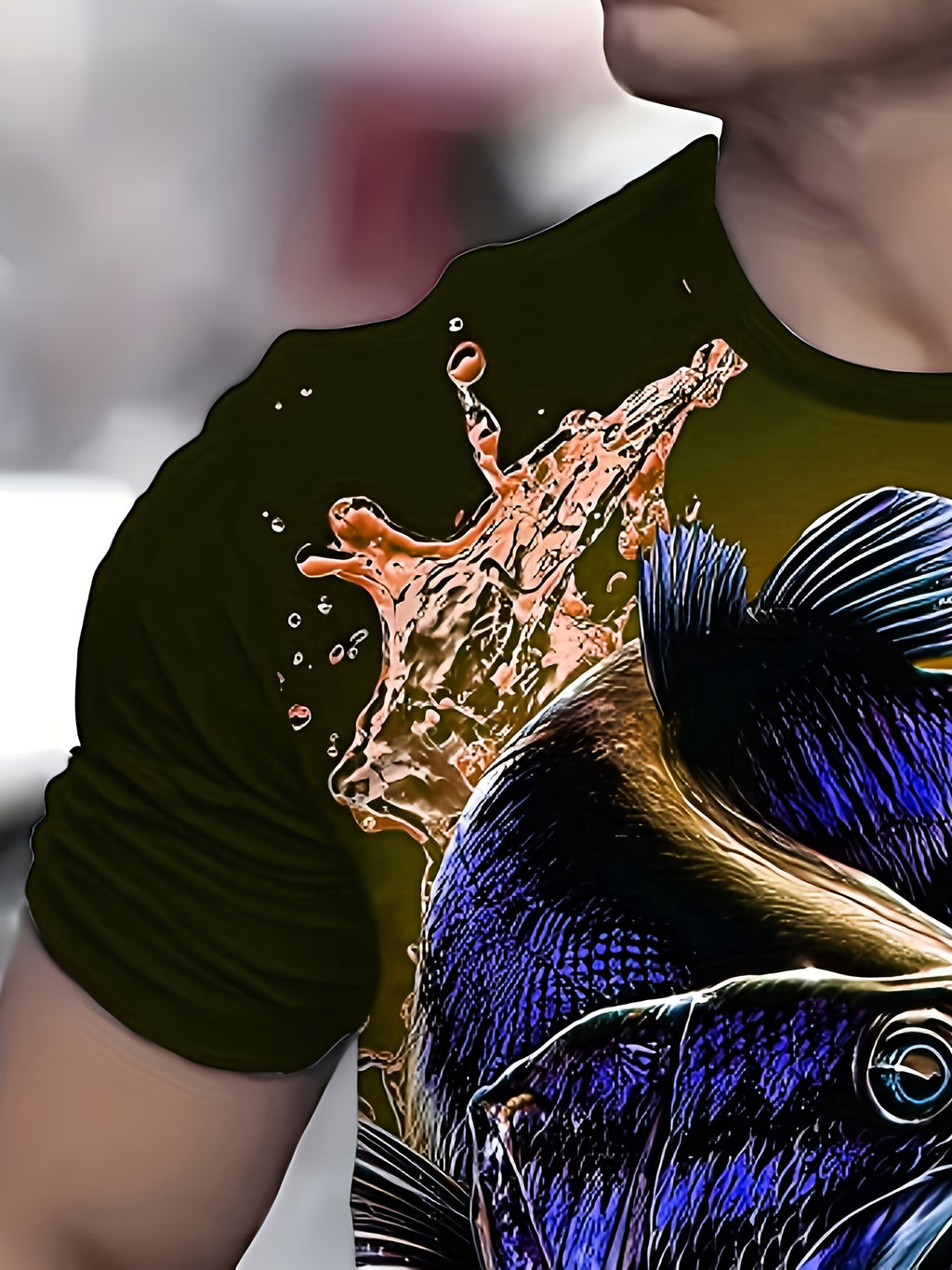 Men's Summer Creative Fashion 3D Digital Print T-Shirt