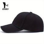 EDIKO Adjustable Trucker Cap - Black, Cotton, One Size Fits Most, Adjustable Snap Closure, Ideal for Golf, Outdoor, and Casual Wear, Outdoor Headwear | Adjustable Headgear | Cotton Headgear - The Superior Findings Depot