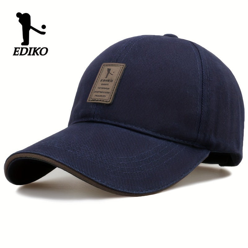 EDIKO Adjustable Trucker Cap - Black, Cotton, One Size Fits Most, Adjustable Snap Closure, Ideal for Golf, Outdoor, and Casual Wear, Outdoor Headwear | Adjustable Headgear | Cotton Headgear - The Superior Findings Depot
