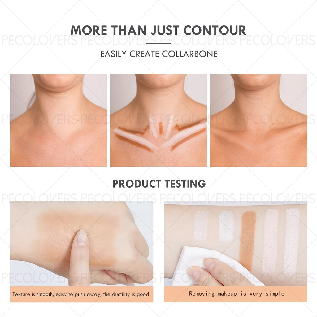 PECOLOVERS Double Head Highlight Pen Face Make Up Liquid Waterproof Contouring Foundation Contour Makeup Concealer Stick Pencil Cosmetics - The Superior Findings Depot