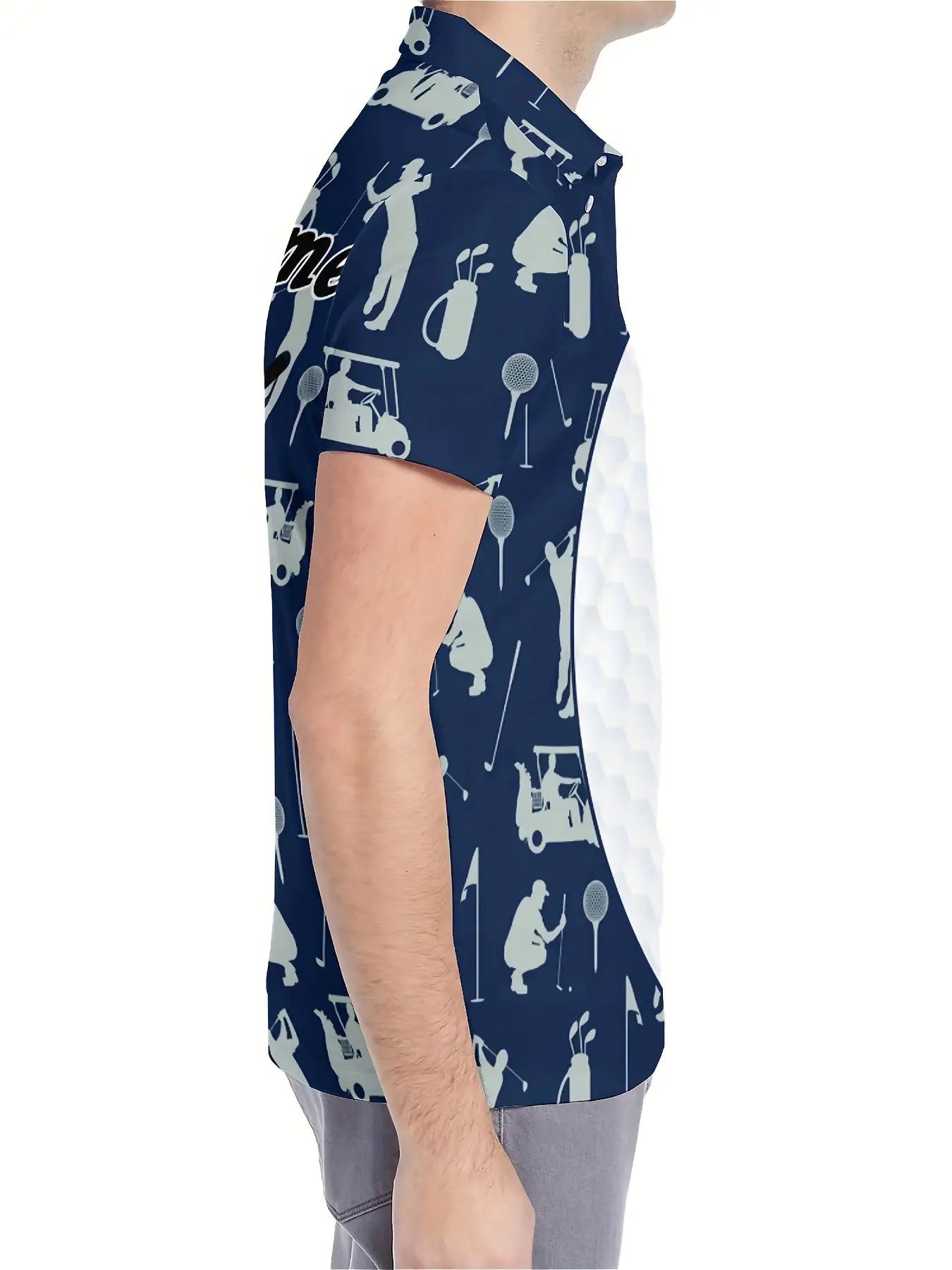 Customizable Men's Golf Shirt - Breathable Quick-Dry Team Logo