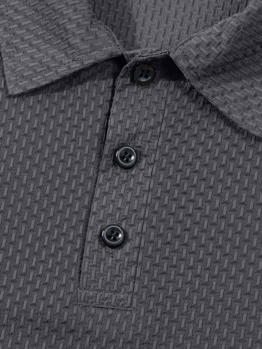 Men's Casual Golf Business Polo Shirt - Large Size Geometric Pattern