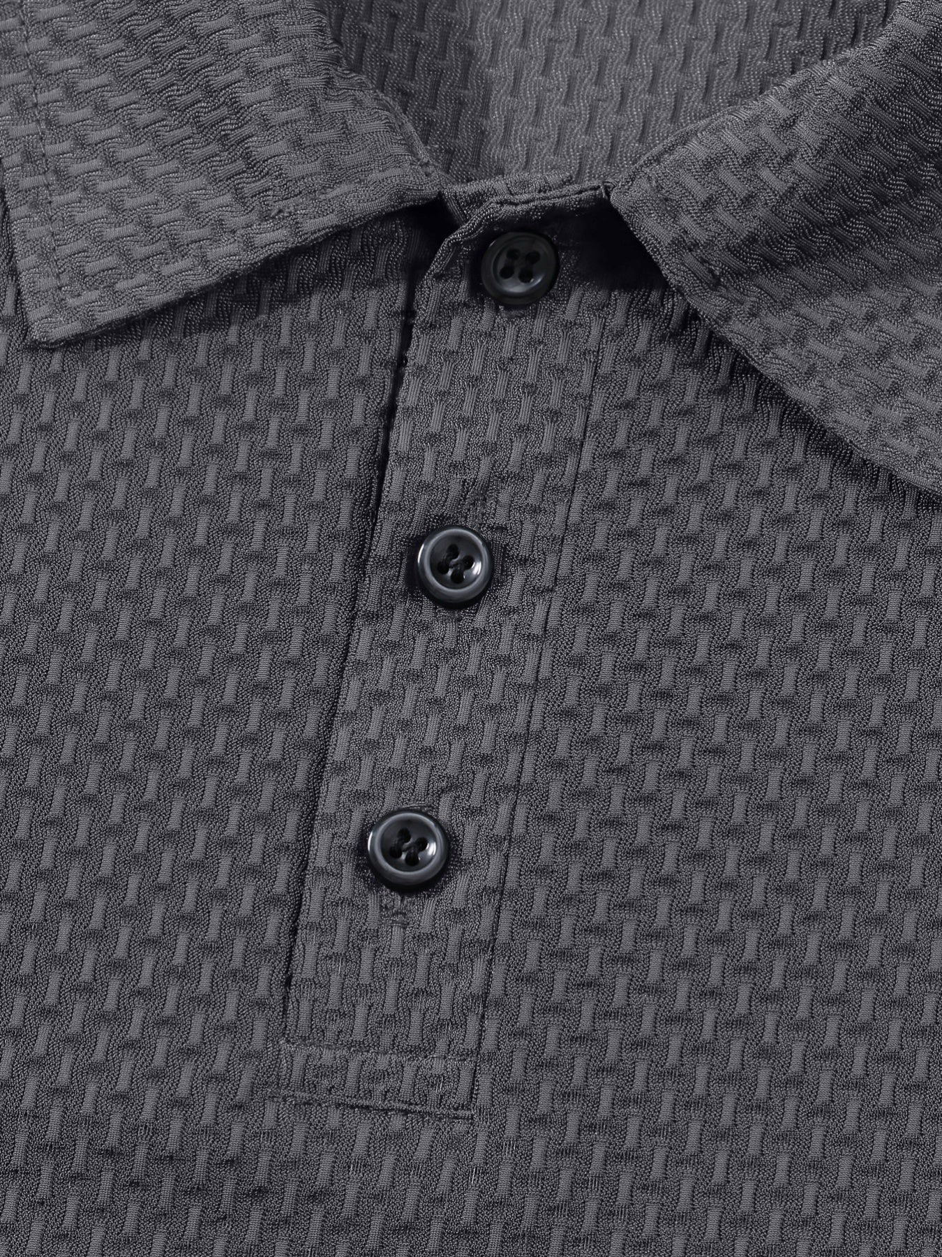 Men's Casual Golf Business Polo Shirt - Large Size Geometric Pattern