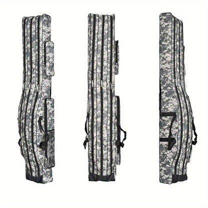 1pc Durable 3-Layer Fishing Rod Storage Bag - Effectively Protects and Organizes Your Valuable Tackle and Gear, Keeping Them Safe and Within Reach