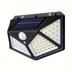 New 100LED wall sensor light, intelligent light sensor, solar charging, brightness automatic adjustment, outdoor solar sensor light, four side luminous human sensor wall light - The Superior Findings Depot