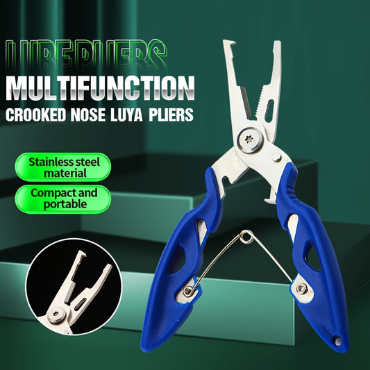 1pc Premium Multifunctional Fishing Pliers - High-Performance Line Cutter & Safe Hook Remover - Durable, Portable, Must-Have for Anglers