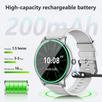 New Men's and Women's Sports Smartwatch, 1.52-inch Full Touch Screen with Call and Message Features, Activity Tracker, Pedometer, Multiple Sport Modes, Compatible with iOS/Android Devices, Minimalist Style, TPU Strap, Alloy C - The Superior Findings Depot