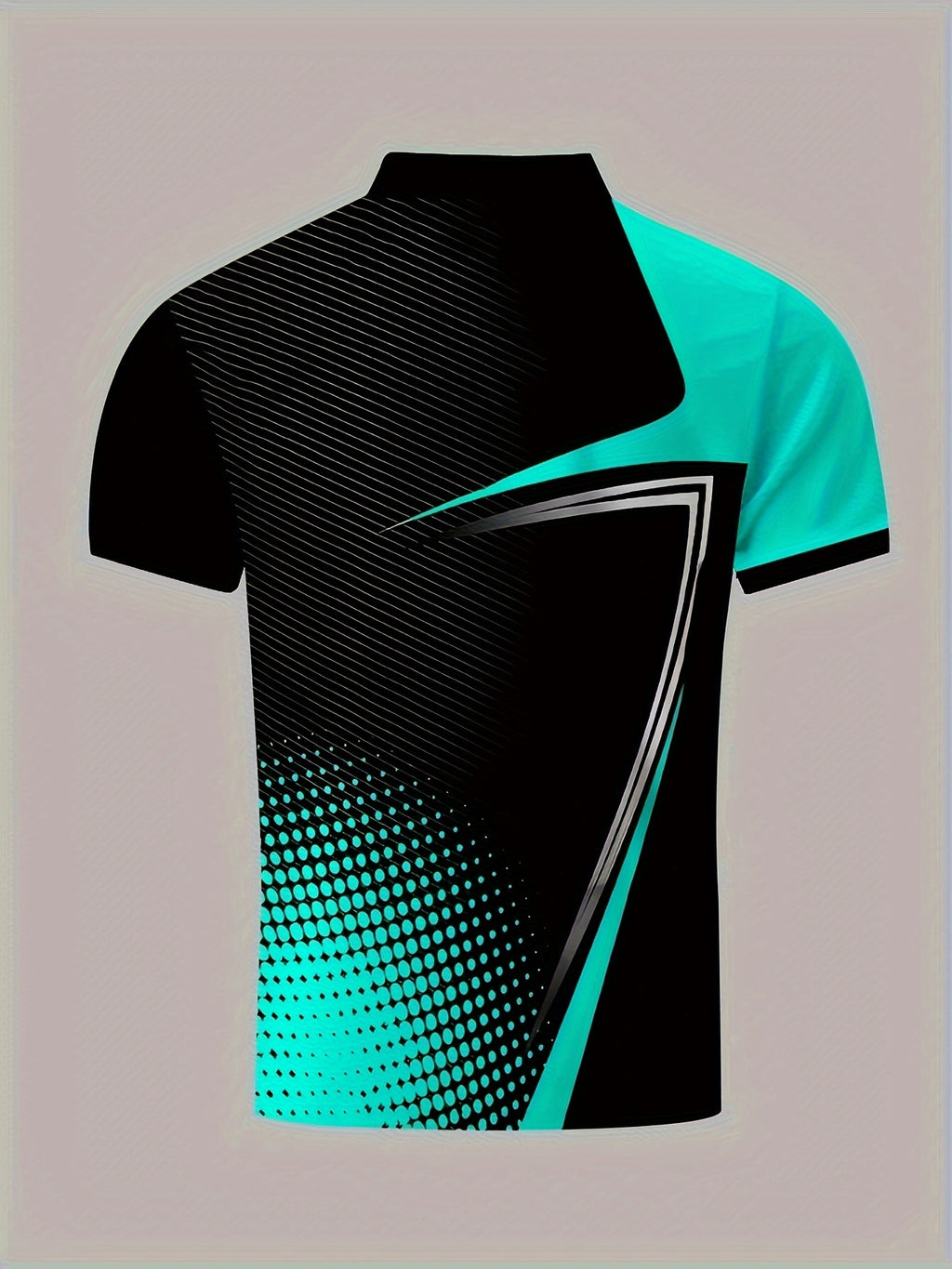 Men's Color Blocked Short Sleeve Golf Shirts - Casual Regular Fit