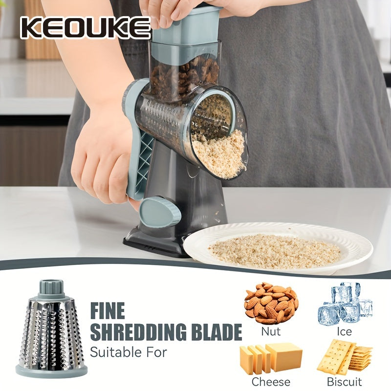 KEOUKE Multi-Functional Cheese & Vegetable Grater with Container