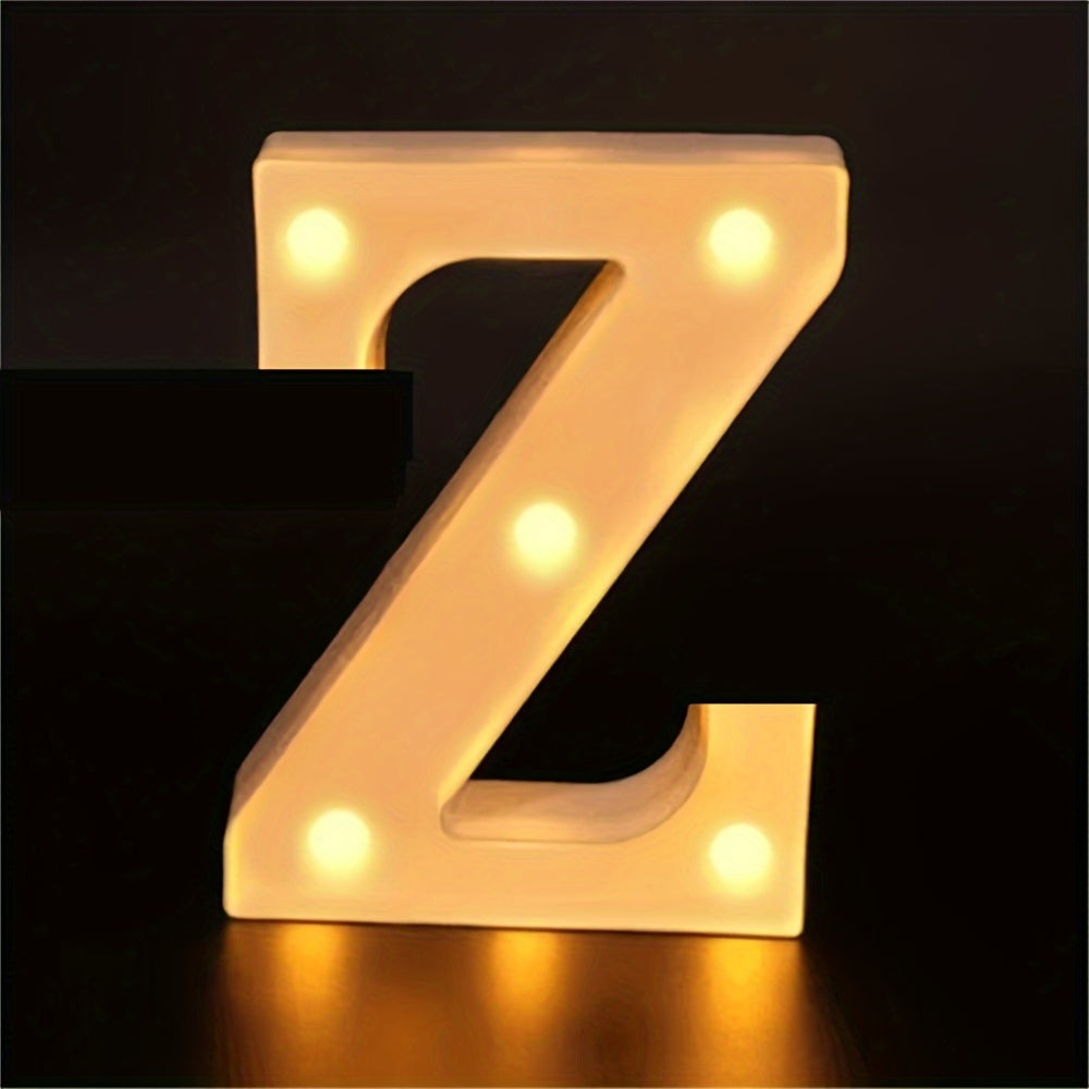 Charming 16cm LED Alphabet & Number Night Lights - Battery-Powered, Warm White Glow for Cozy Home Ambiance, Weddings, Birthdays, Christmas Decor - High-Quality, Easy to Install, Lights for Decoration - The Superior Findings Depot