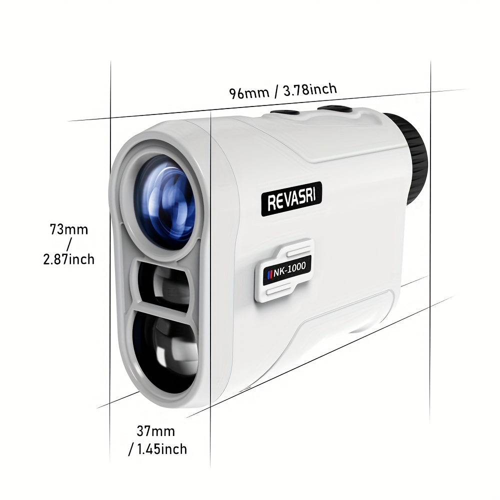 [REVASRI Golf Rangefinder] REVASRI Golf Rangefinder with Slope And Pin Lock Vibration | External Slope Switch for Golf Tournament Legal | 1000YDS Laser Range Finder with Rechargeable Battery - The Superior Findings Depot