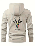 BOKKE Men's Lightweight Pilot Jacket - African Wildlife Print