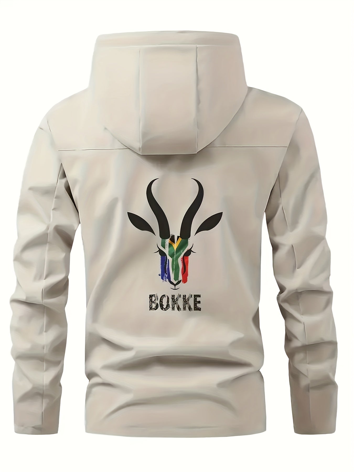 BOKKE Men's Lightweight Pilot Jacket - African Wildlife Print