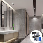 1pc Broom Holder, Wall Mounted Garden Tool Organizer, Home Laundry Room, Closet, Shed, Garage Organization And Storage Utility Rack, 5 Slots & 6 Hooks - The Superior Findings Depot