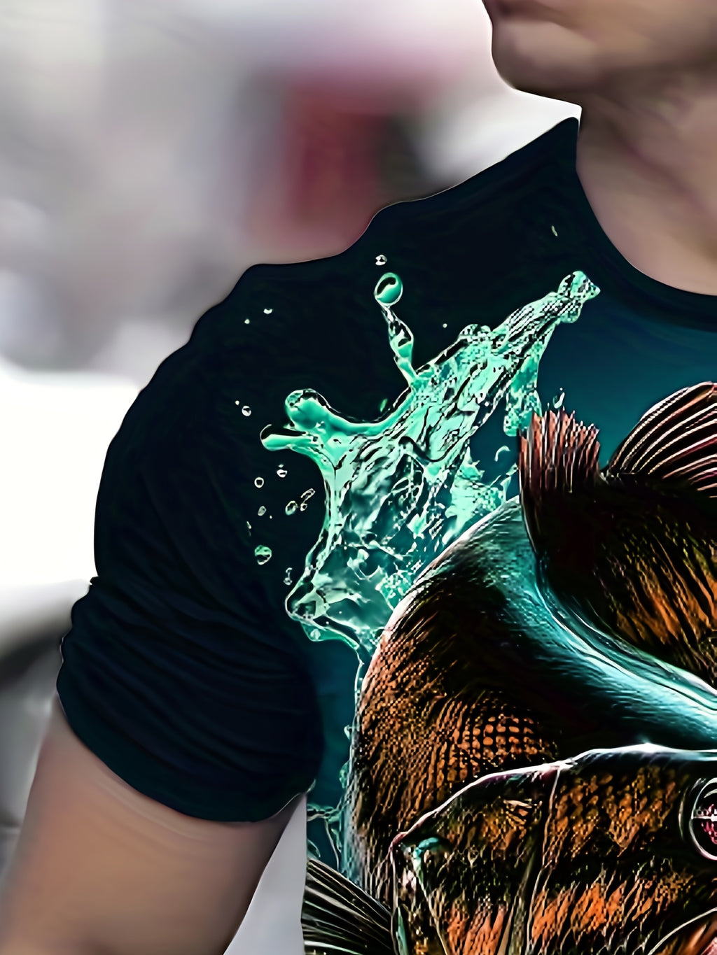 Men's Summer Creative Fashion 3D Digital Print T-Shirt