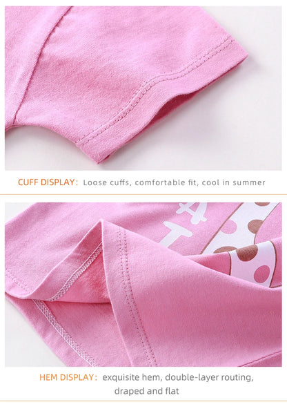 Children's Sets mother Kids Clothes Boys Girl T-shirt Shorts 2PCS Summer Cotton Short sleeve Baby Children Clothing Toddler Suit