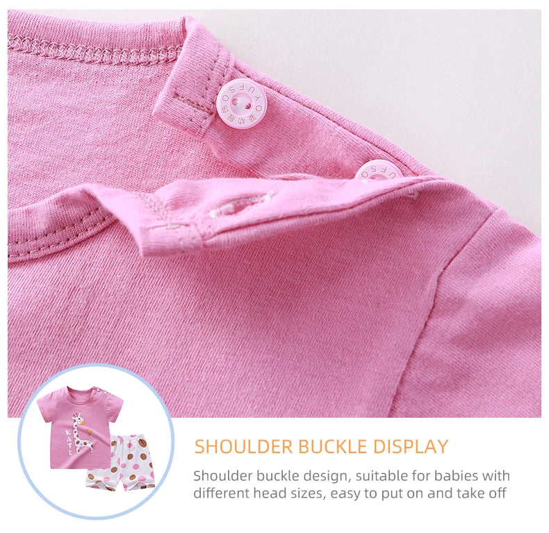 Children's Sets mother Kids Clothes Boys Girl T-shirt Shorts 2PCS Summer Cotton Short sleeve Baby Children Clothing Toddler Suit