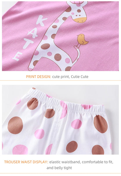 Children's Sets mother Kids Clothes Boys Girl T-shirt Shorts 2PCS Summer Cotton Short sleeve Baby Children Clothing Toddler Suit