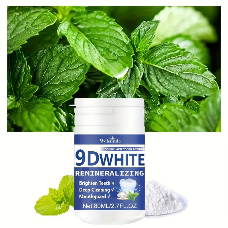 9D White Remineralizing Hydroxyapatite Tooth Powder, Tooth Whitening Powder, Deep Cleaning, Fresh Breath, Ideal for Oral Health & Hygiene Gift for Women Men, Breath Freshener, Toothpaste, Tooth Cleaning Powder for Daily Life - The Superior Findings Depot