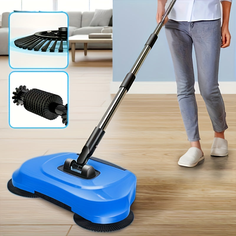 Multifunctional Hand Push Sweeper Set, Cleaning Power for Home, Dry and Wet Dual Use to Remove Trash, Hair, and Dust,, Ideal for Hardwood and Ceramic Tile Floors, A Must-Have Cleaning Tool - The Superior Findings Depot