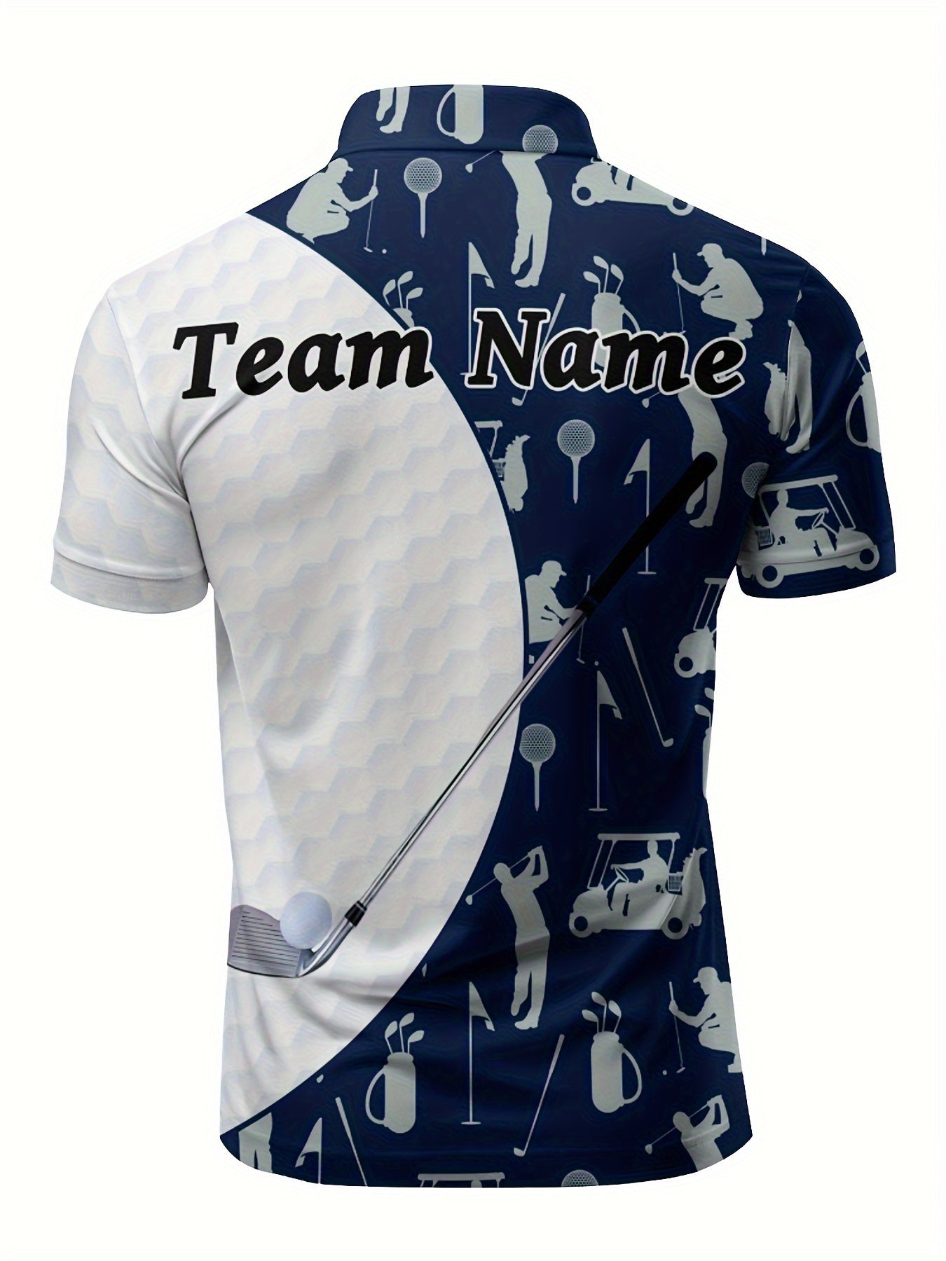 Customizable Men's Golf Shirt - Breathable Quick-Dry Team Logo