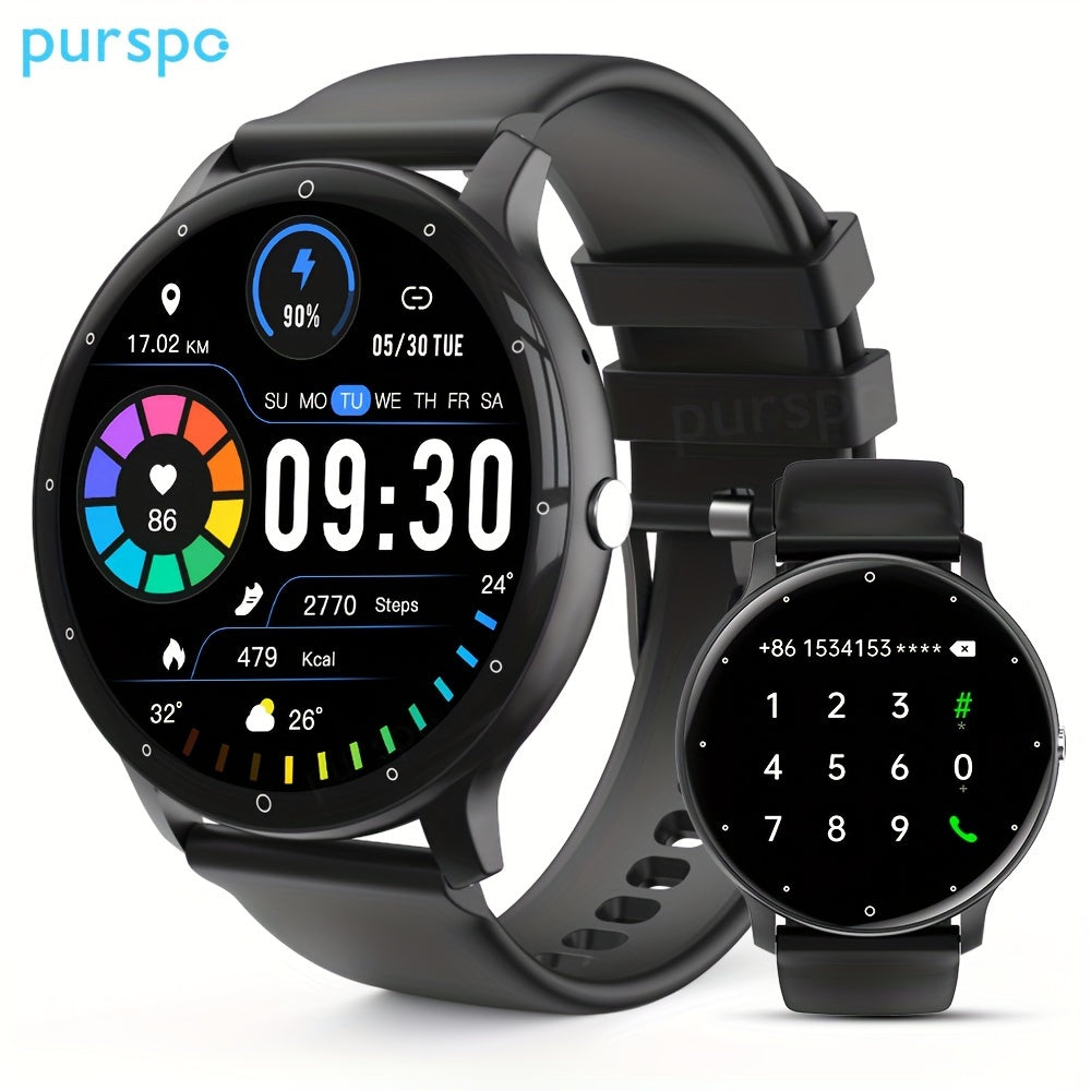 Purspo Smart Watch (Making/Answer Call) for Women Men, Wireless Calling Smartwatch with Multi-Sport Mode, Weather Forecast, Ai Voice Control, Music Playing Control, Sport Watch Compatible for iPhone And Android Phones - The Superior Findings Depot
