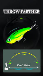 X-FIN Metal VIB Fishing Lure - 7g/0.25oz, 10g/0.35oz, 15g/0.53oz Jig Vibrate Hard Bait with Spinner, Saltwater & Freshwater Compatible, Zinc Alloy, Ideal for Bass, Pike, and Perch, Fishing Tackle|Vibrating Lure|Durable Fishin - The Superior Findings Depot