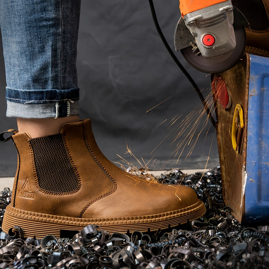 All-Season Steel Toe Work Sneakers - Breathable Safety Shoes