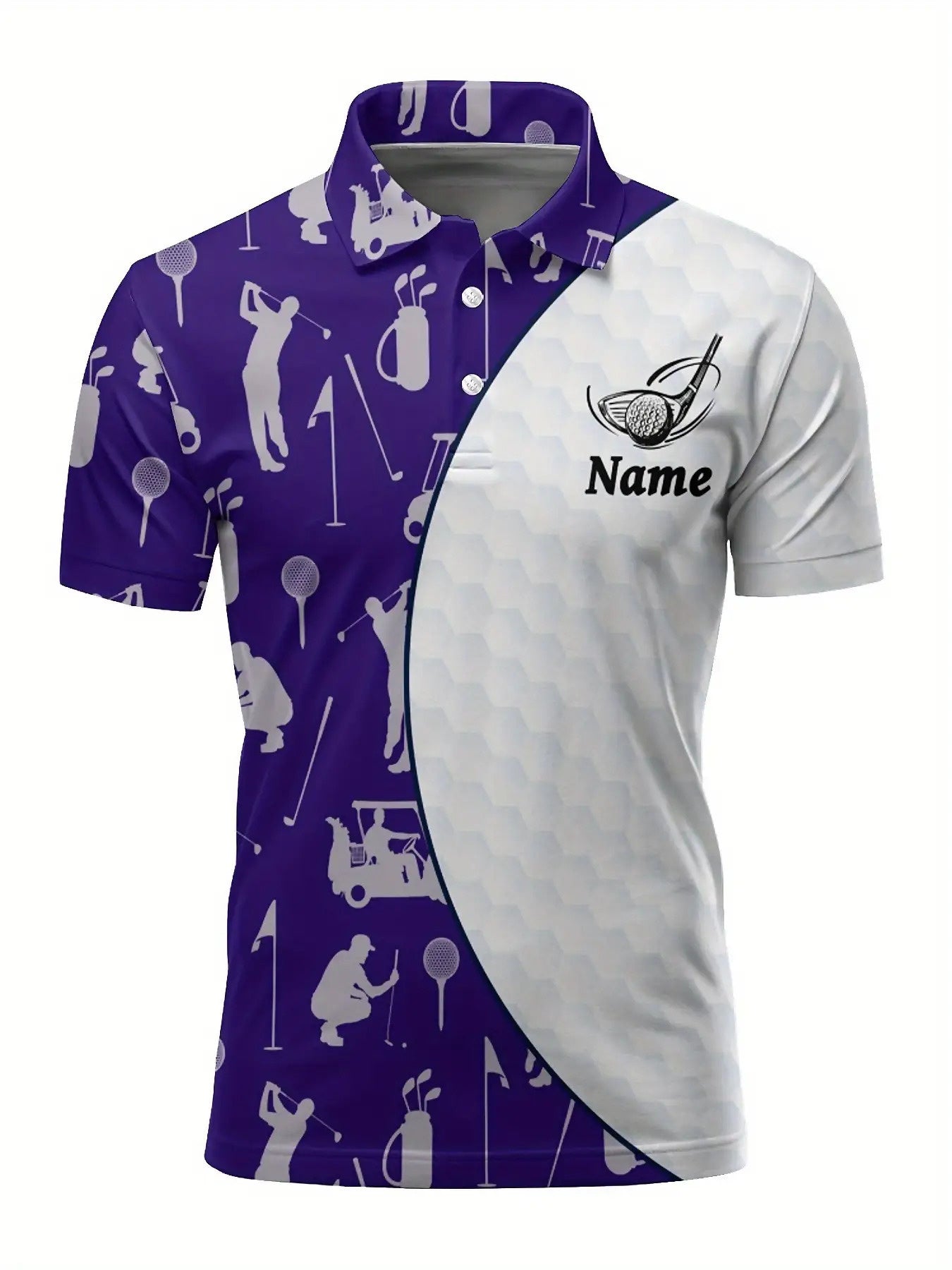 Customizable Men's Golf Shirt - Breathable Quick-Dry Team Logo