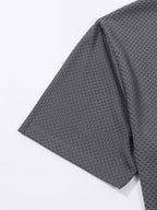 Men's Casual Golf Business Polo Shirt - Large Size Geometric Pattern