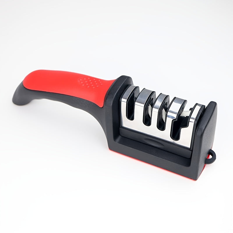 4-Stage Professional Knife Sharpener with Tungsten Diamond & Ceramic Sharpening Stones - Heavy-Duty Non-Slip Grip, Fast & Long-Lasting Performance - The Superior Findings Depot