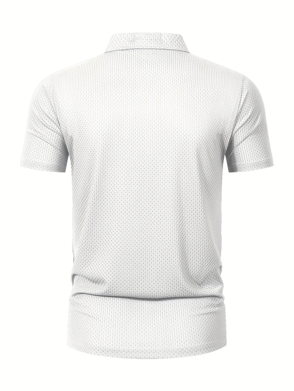 Men's Casual Golf Business Polo Shirt - Large Size Geometric Pattern