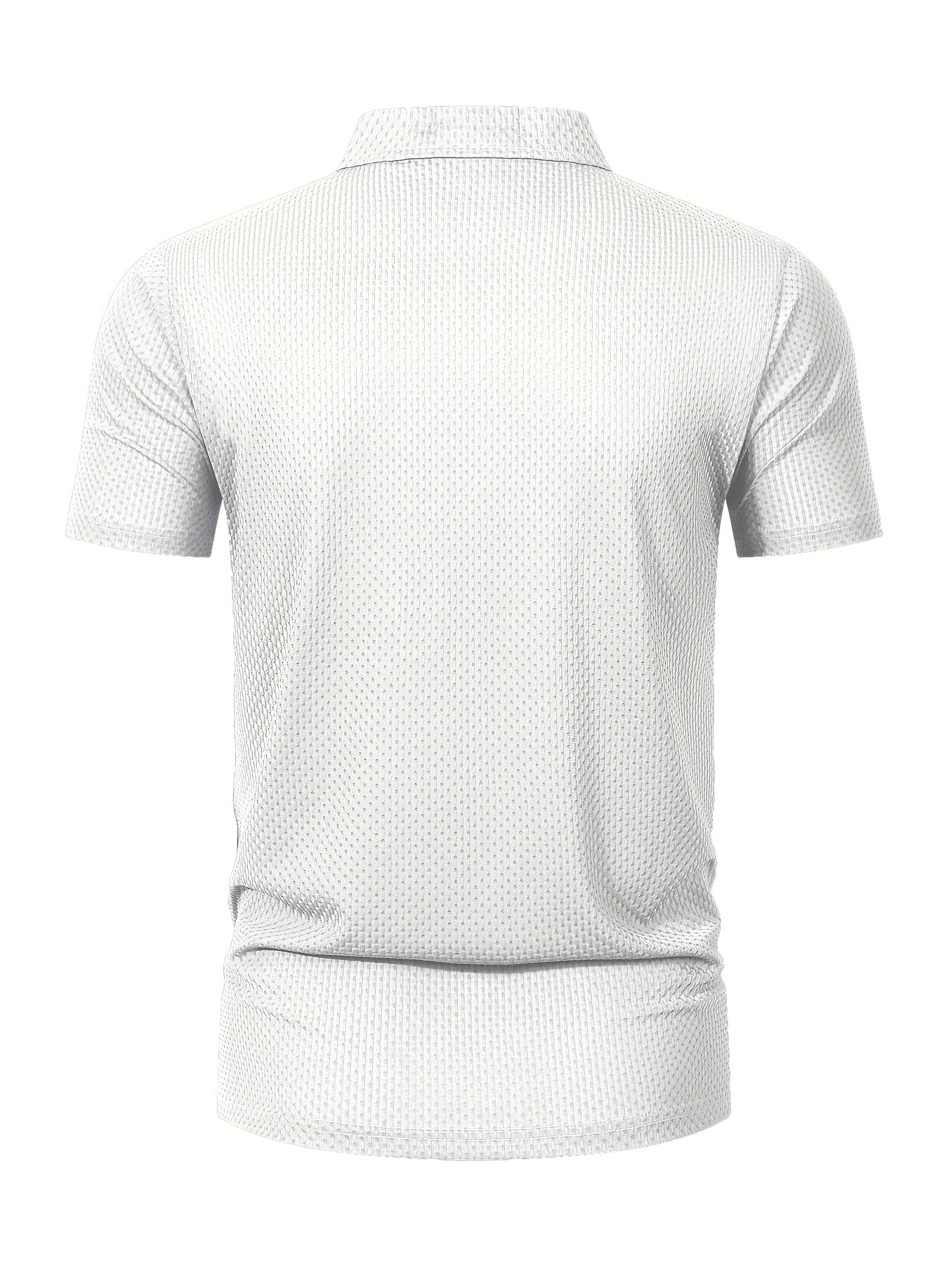 Men's Casual Golf Business Polo Shirt - Large Size Geometric Pattern