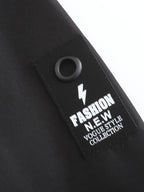 Men's Trendy Sporty Hooded Jacket - Geometric Pattern Bomber