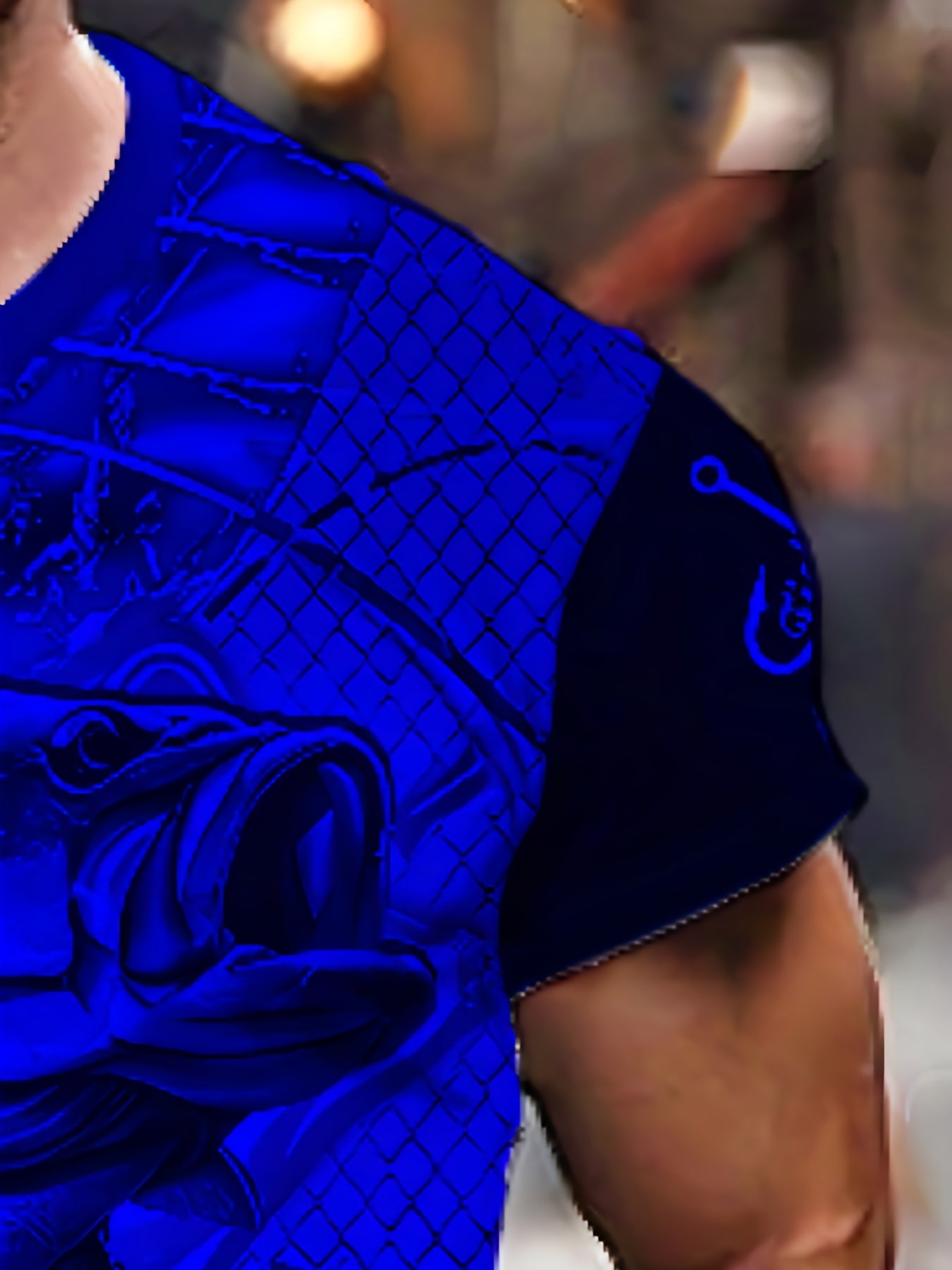 Men'S 3D Printed Fish T-Shirt | Suitable for Summer Outdoor Activities, Fishing, and Cycling | Crew Neck, Regular Fit, Slight Stretch Fabric