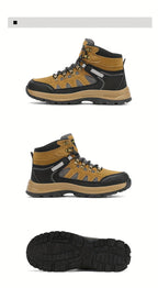 MAINALUN Men's All-Season High-Top Hiking Boots - Heavy-Duty