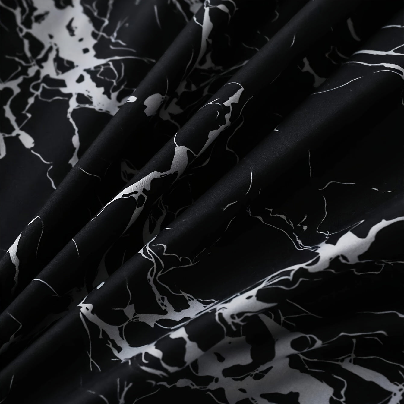 2/3pcs Brushed Marble Print Duvet Cover Set, Excludes Filling and Pillows - The Superior Findings Depot