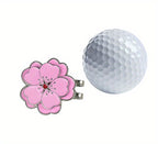 Caiton Magnetic Rose Flower Golf Hat Clip - Anti-Rust Durable