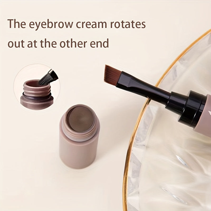 Double-ended Eyebrow Cream, Waterproof And Sweat Proof, Smudge Proof, Long Lasting Makeup Without Separation, Eyebrow Pencil With Matching Brush Eyebrow Pomade - The Superior Findings Depot