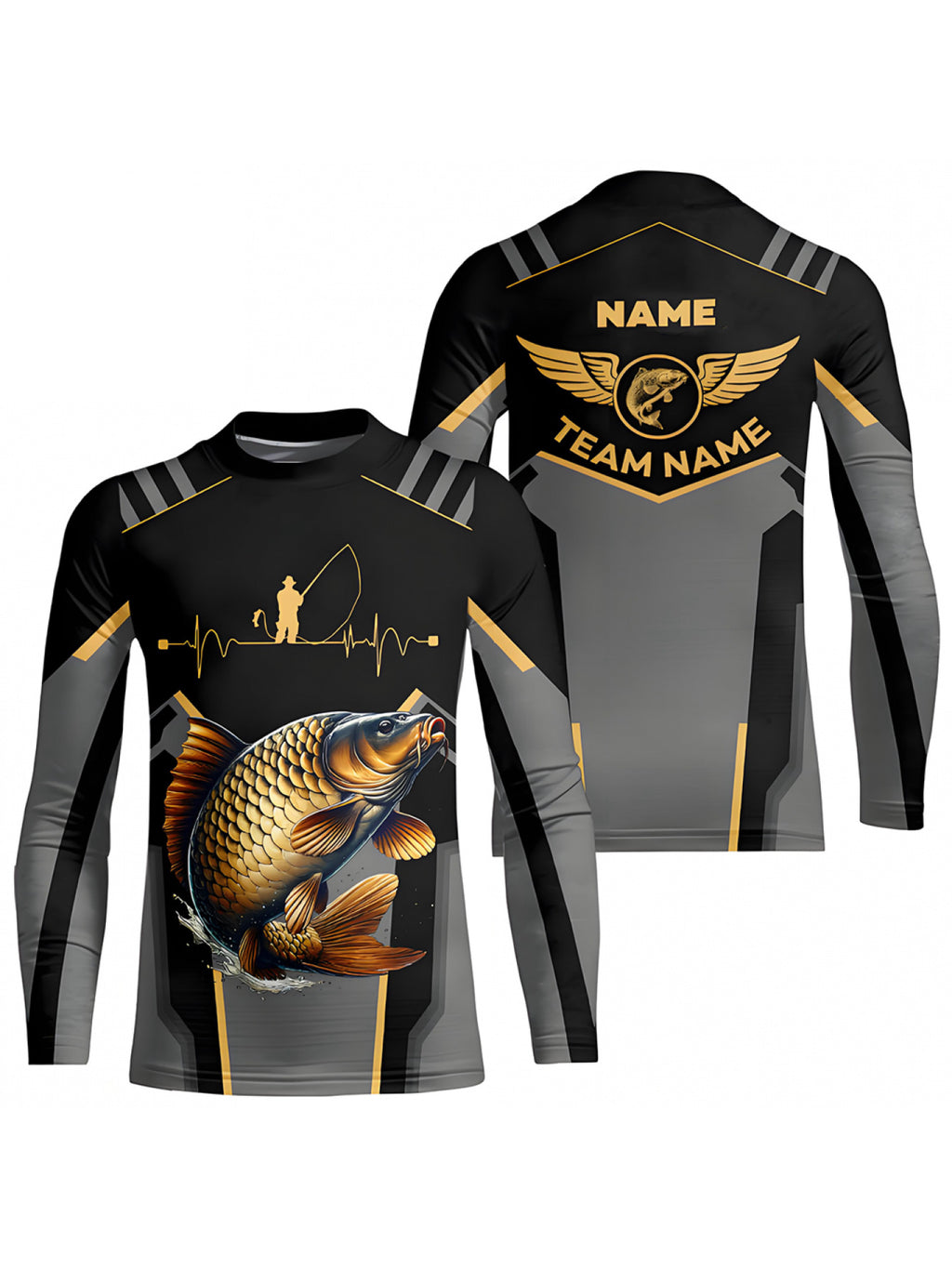 Custom Name/Number Fishing T-Shirts - Personalized Outdoor Apparel