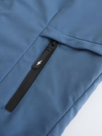 Men's Trendy Sporty Hooded Jacket - Geometric Pattern Bomber