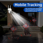 4pcs APP Compatible 1080P HD WiFi Security Cameras with PTZ, Dual Audio, LED Night Vision, Motion Detection Alarm, Wall-Mounted, Indoor/Outdoor Use, Non-Waterproof, 2MP Color - The Superior Findings Depot