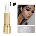3D Highlighting & Contouring Stick, Side Shadow Face Concealer Stick, Eye Brightening Swivel Stick, Small Golden Tube Pearly Glitter Concealer Stick, Makeup For All Skin Tones For Music Festival - The Superior Findings Depot