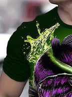Men's Summer Creative Fashion 3D Digital Print T-Shirt